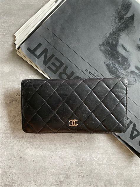 chanel classic lambskin wallet|authentic chanel lambskin wallet.